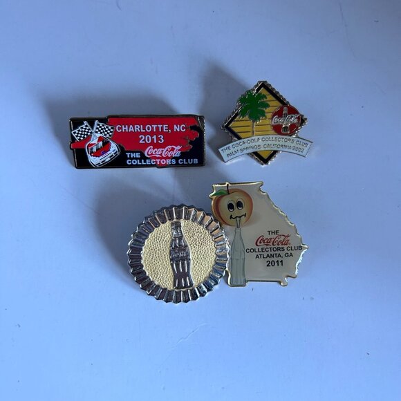 Coca Cola Pin Lot of 4 Racing 2013 Georgia 2011 Palm Springs 2002 Bottle Hat Lap - Picture 13 of 16